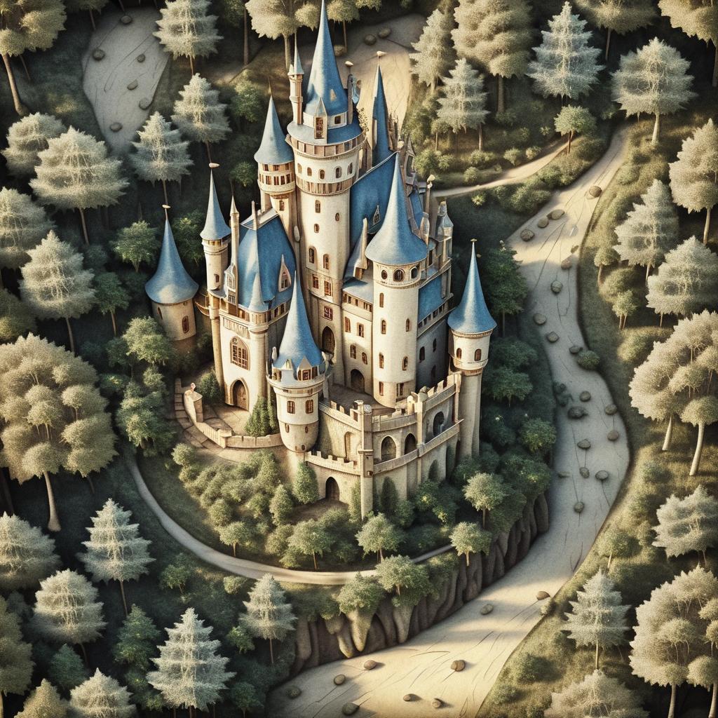 Magical Medieval Castle in Tree Canopy