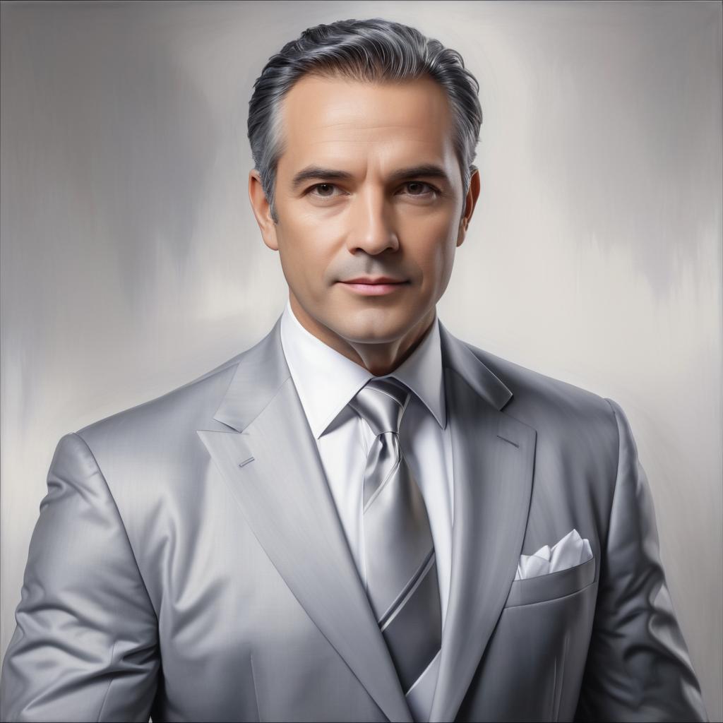 Photorealistic Portrait of a Man in Suit