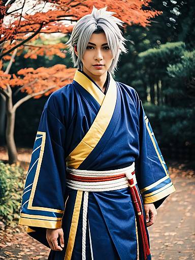 Realistic Mitsunari Koga Cosplay Photo
