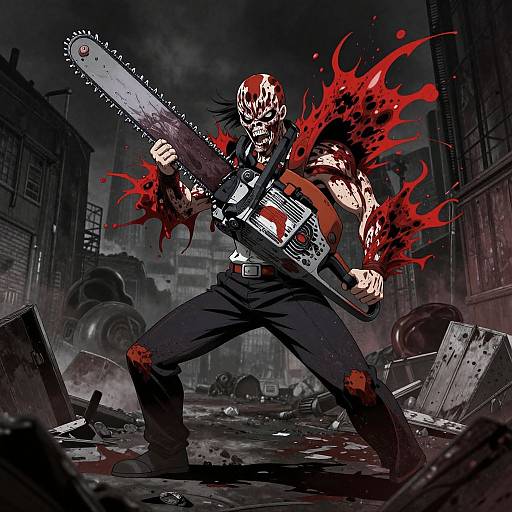 Denji Chainsaw Man Surreal Transformation