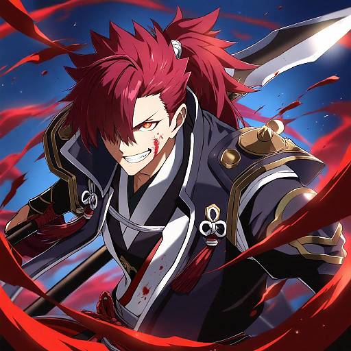 Illustration of Mori nagayoshi (fate), fate (series) in the style of Chiharu (9654784)