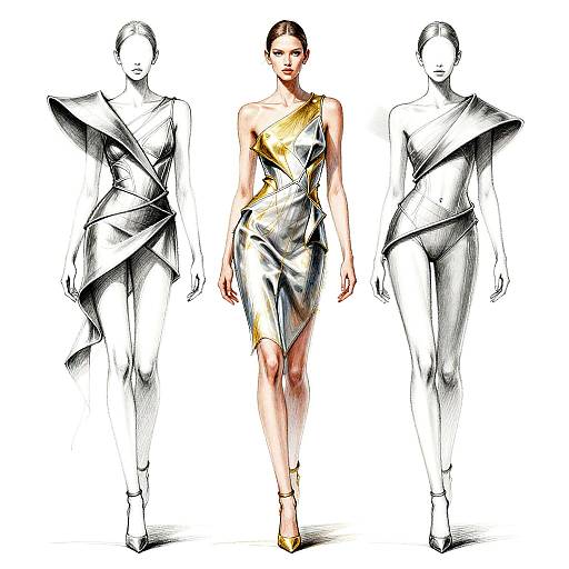 Avant-Garde Fashion Design Sketches