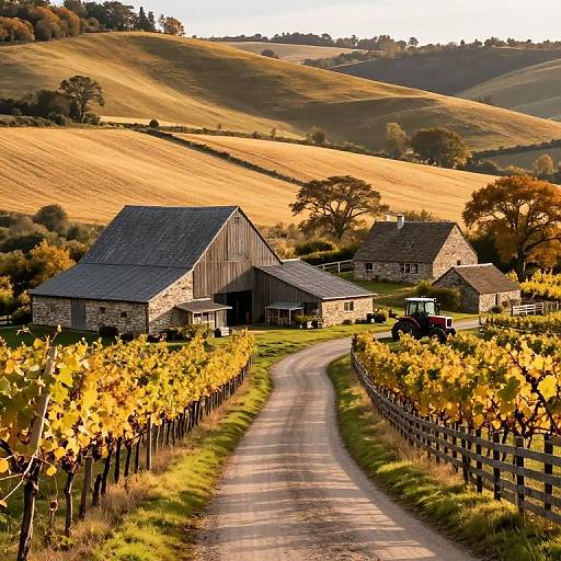 Rustic Countryside Farm Rentals in Autumn