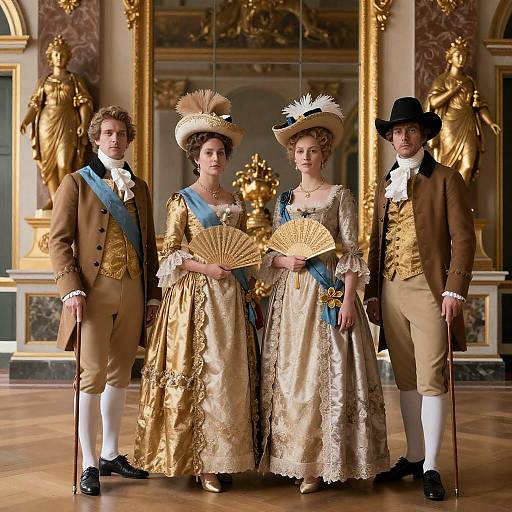 Regency-Era Formal Group Portrait
