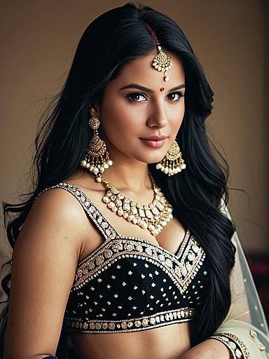 Elegant Cotton Lehenga Choli Portrait