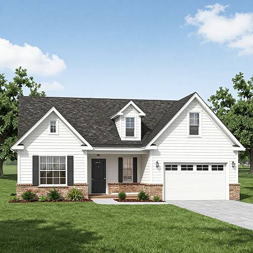 Country Traditional 3-Bedroom House Plan