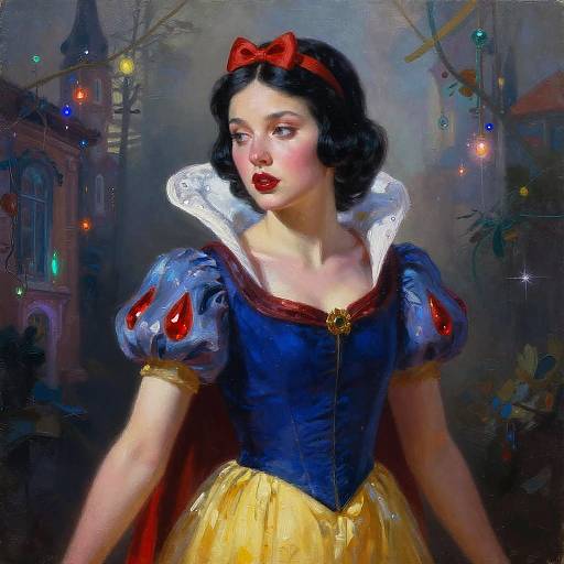 Sultry Snow White Urban Fantasy Art
