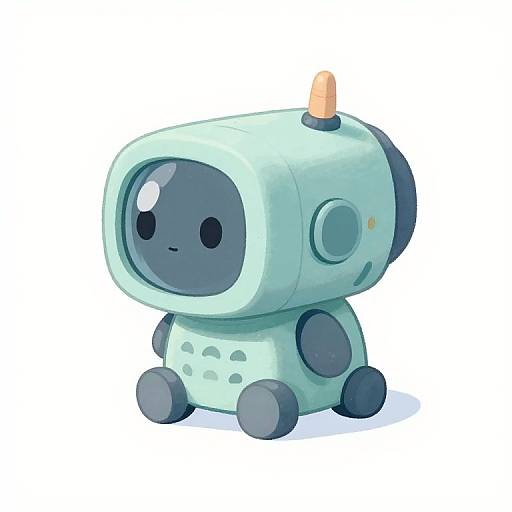 Cute Mini Machine in Studio Ghibli Style