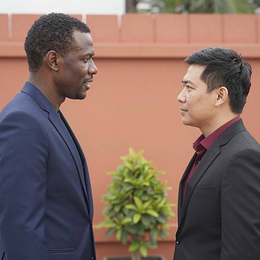 Outdoor Profile Photo of Two Men