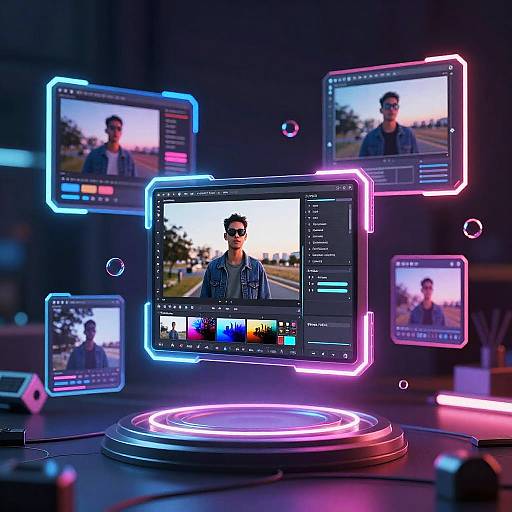 AI-Powered Futuristic Image Editor