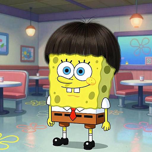 Spongebob Surreal Bowl Cut Diner