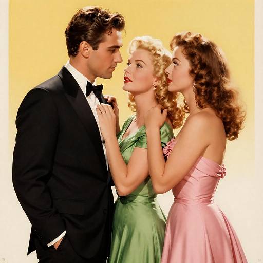 Caterina Madam Vintage Love Triangle Poster