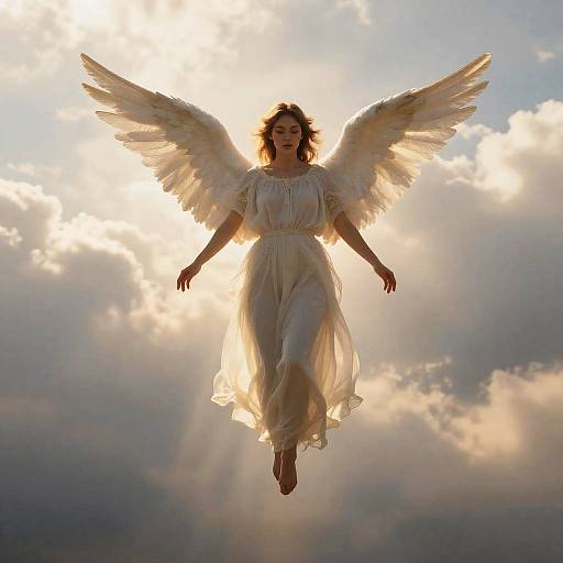 Realistic Full-Body Angelic Being