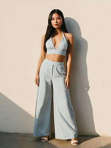 Elegant Parisian Fashion in Golden Hour