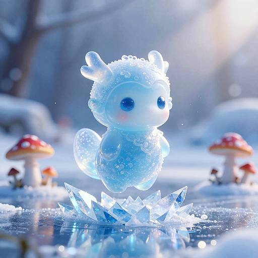 Frost Blue Vapor Wisp on Ice