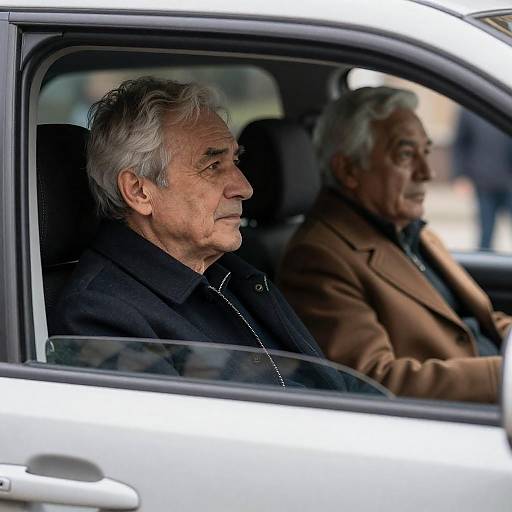 Reflective Portrait of Two Older Men