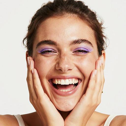 Cheerful Close-Up of Smiling Woman