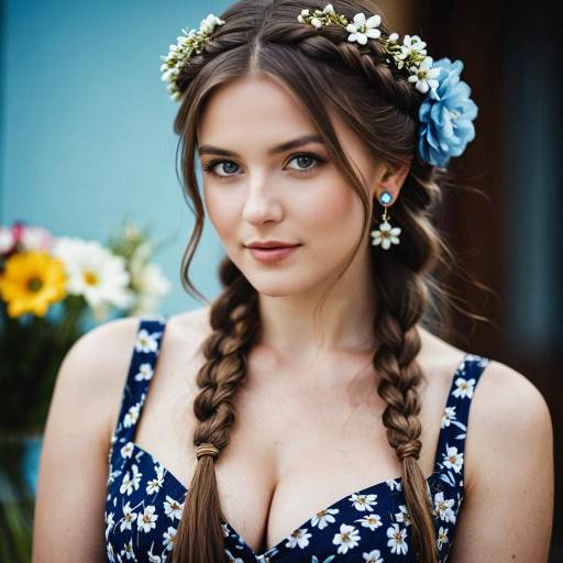 Elegant Floral Braid in Focus