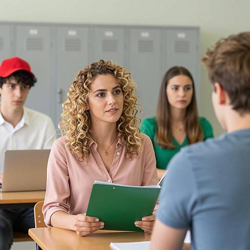 Dynamic Classroom Scene with Diverse Characters