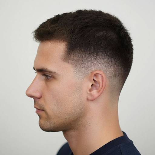 Layered Fade Haircut on Fit European Man