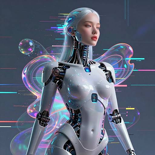 Cybernetic Muse Inspiring Artist