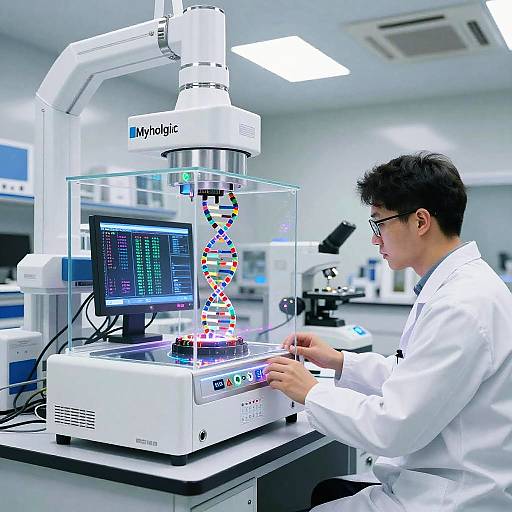 Futuristic Genetic Lab Scene