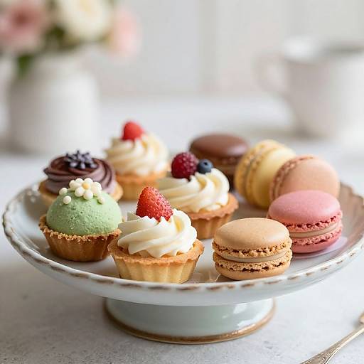 Colorful Assortment of Vintage Desserts