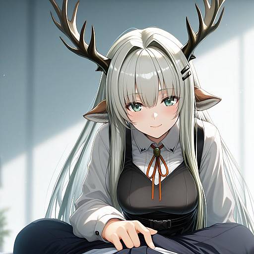 Illustration of Alina (arknights), arknights in the style of Q (ed69)