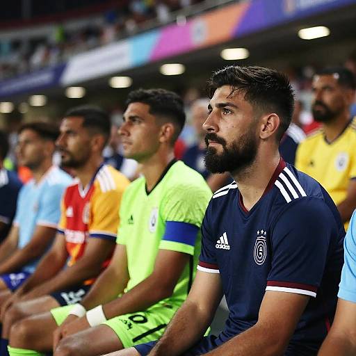 Bearded Man in Stadium Crowd