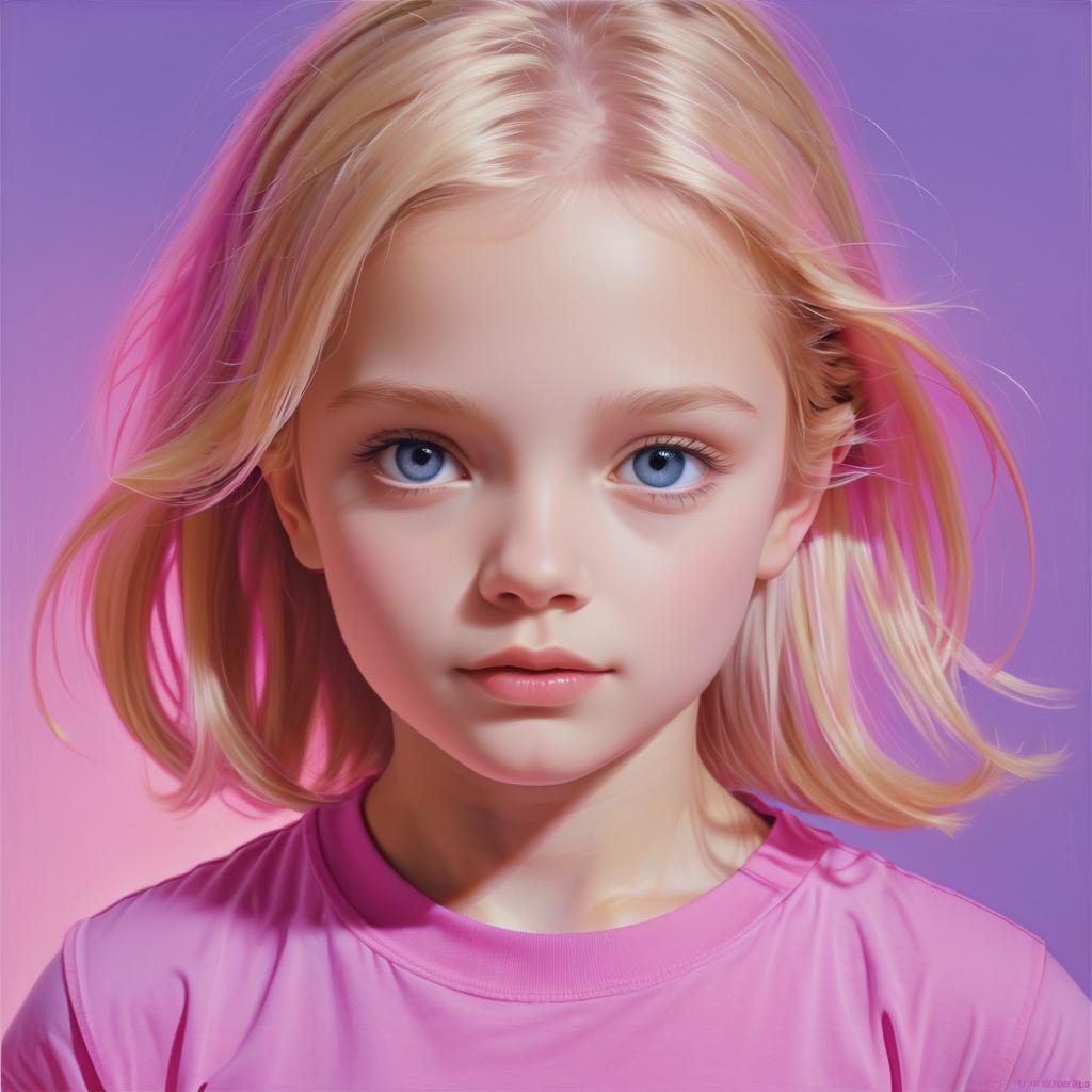 Vibrant Portrait of a Young Girl