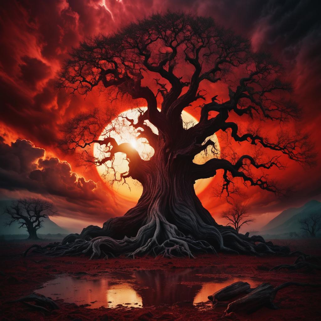 Ancient Tree Spirits Horror Movie Poster