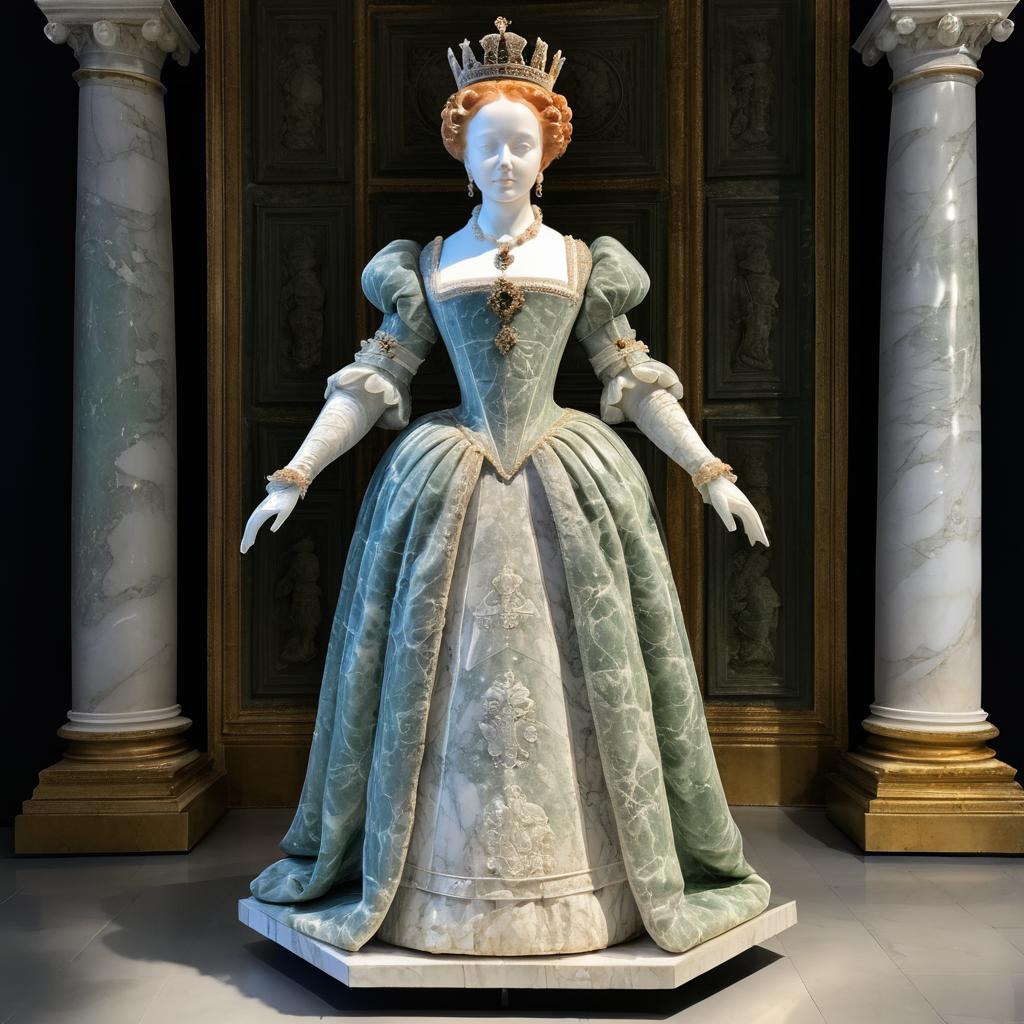 Photorealistic Statue Portrait of Queen Elizabeth I