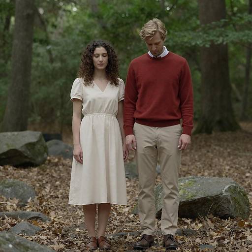 Romantic Forest Portrait with Contrast