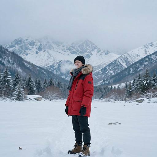 Winter Tundra Portrait in Blue