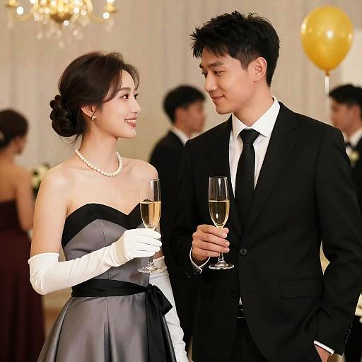 Elegant Evening: A Formal Duo in Celebration