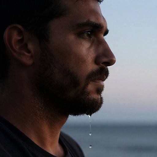 Rugged Fisherman with Salt-Crusted Beard