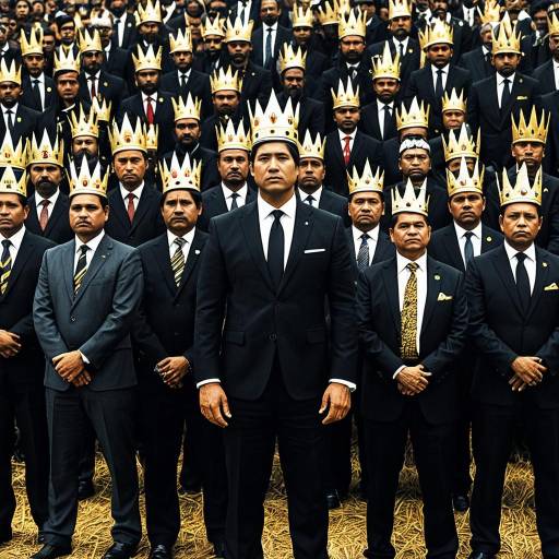 United Tribal Members Wearing Golden Crowns
