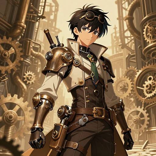 Steampunk Anime Character Design