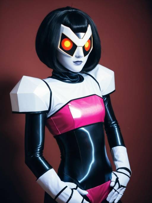 Person in Mettaton Cosplay Costume