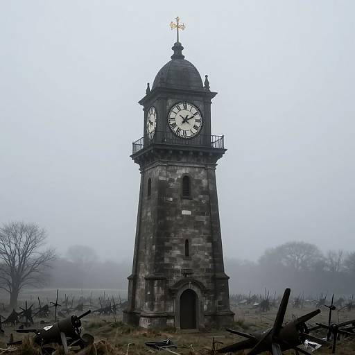 Foggy Battlefield Clocktower Sentinel