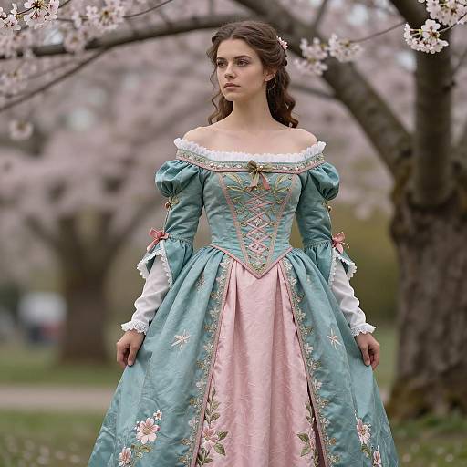 Elegant Medieval Gown Design Portrait