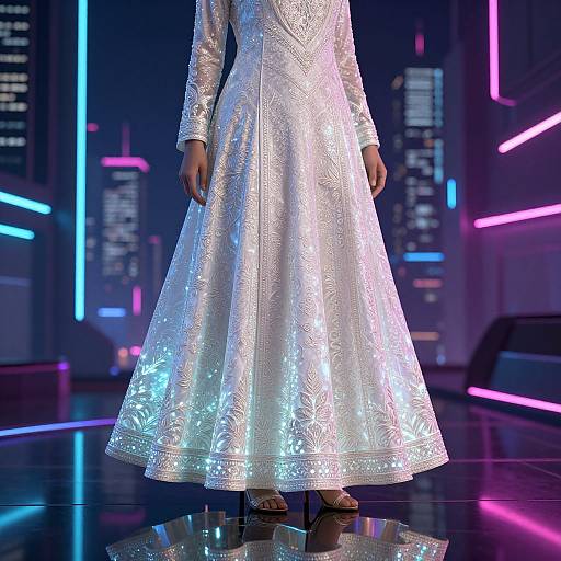 Futuristic Cyberpunk Shalwar Design