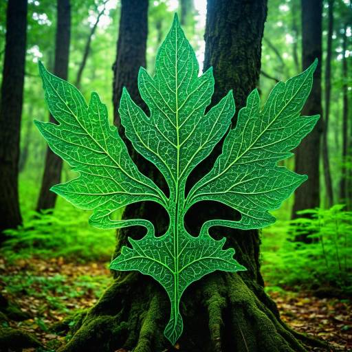 Enchanted Grove with Ancient Leaf Spirit Enchanted Grove with Ancient Leaf Spirit