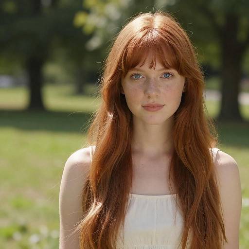 Portrait of a Young Woman in Nature