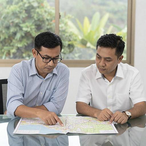 Focused Discussion at a Glass Table