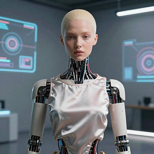 Androgynous Robot Morphing Feminine