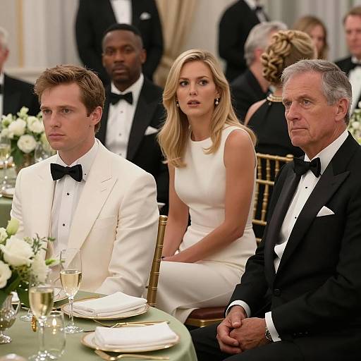 Elegant Dinner Party with Diverse Guests