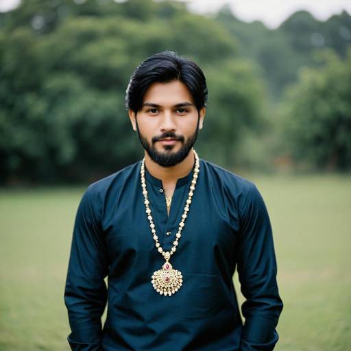 Indian Man in Traditional Engagement Attire