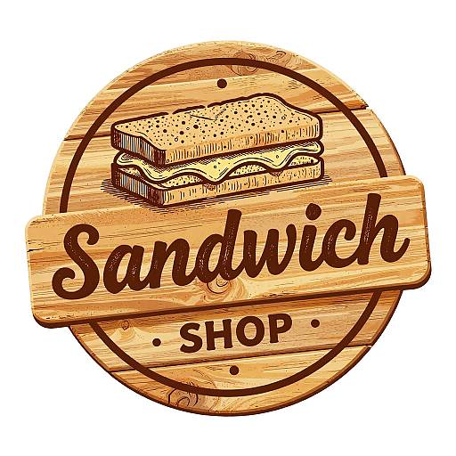 Rustic Sandwich Shop Logo Design