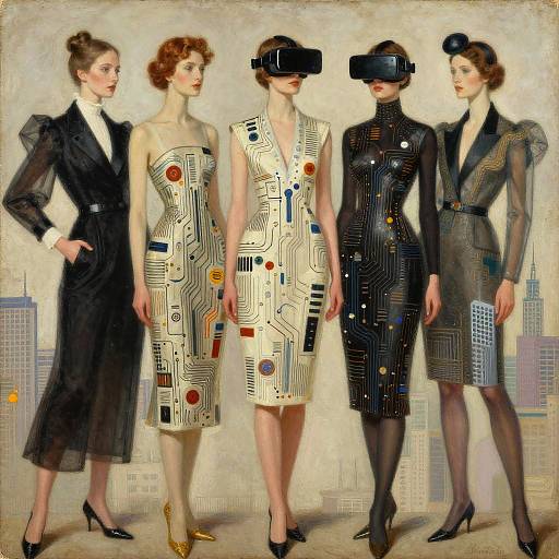 Futuristic Vintage Couture Muse